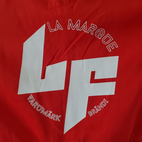 LF crop logo zip up mock neck vest NWT - Picture 3 of 7